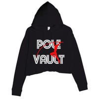 Pole Vault Fun Pole Vaulting Apparel For Vaulters Crop Fleece Hoodie