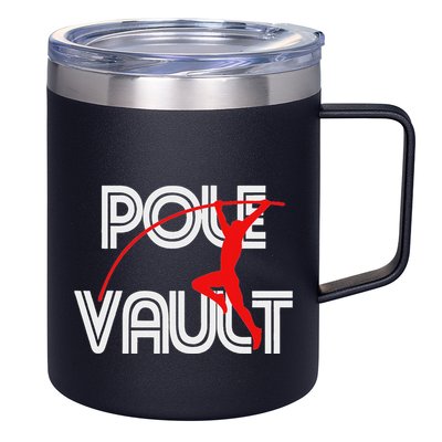Pole Vault Fun Pole Vaulting Apparel For Vaulters 12oz Stainless Steel Coffee Mug