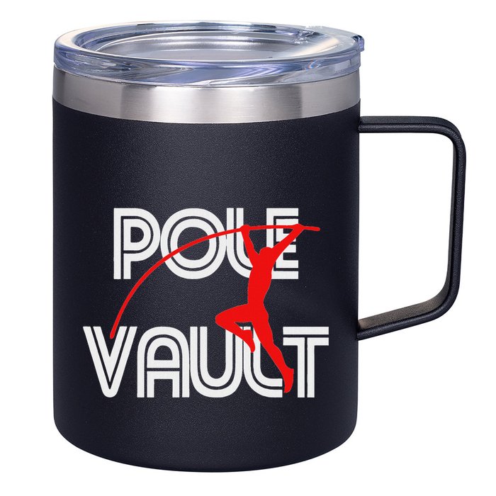 Pole Vault Fun Pole Vaulting Apparel For Vaulters 12oz Stainless Steel Coffee Mug