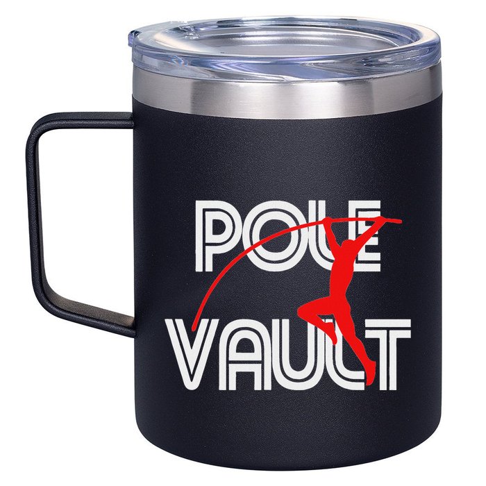 Pole Vault Fun Pole Vaulting Apparel For Vaulters 12oz Stainless Steel Coffee Mug
