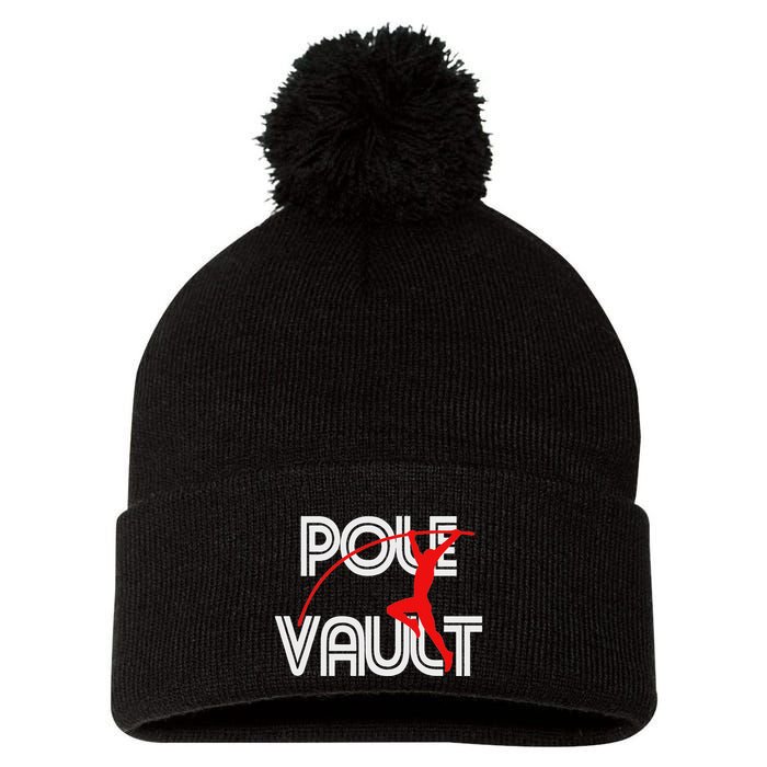 Pole Vault Fun Pole Vaulting Apparel For Vaulters Pom Pom 12in Knit Beanie