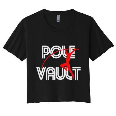 Pole Vault Fun Pole Vaulting Apparel For Vaulters Crop Top