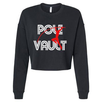 Pole Vault Fun Pole Vaulting Apparel For Vaulters Cropped Pullover Crew