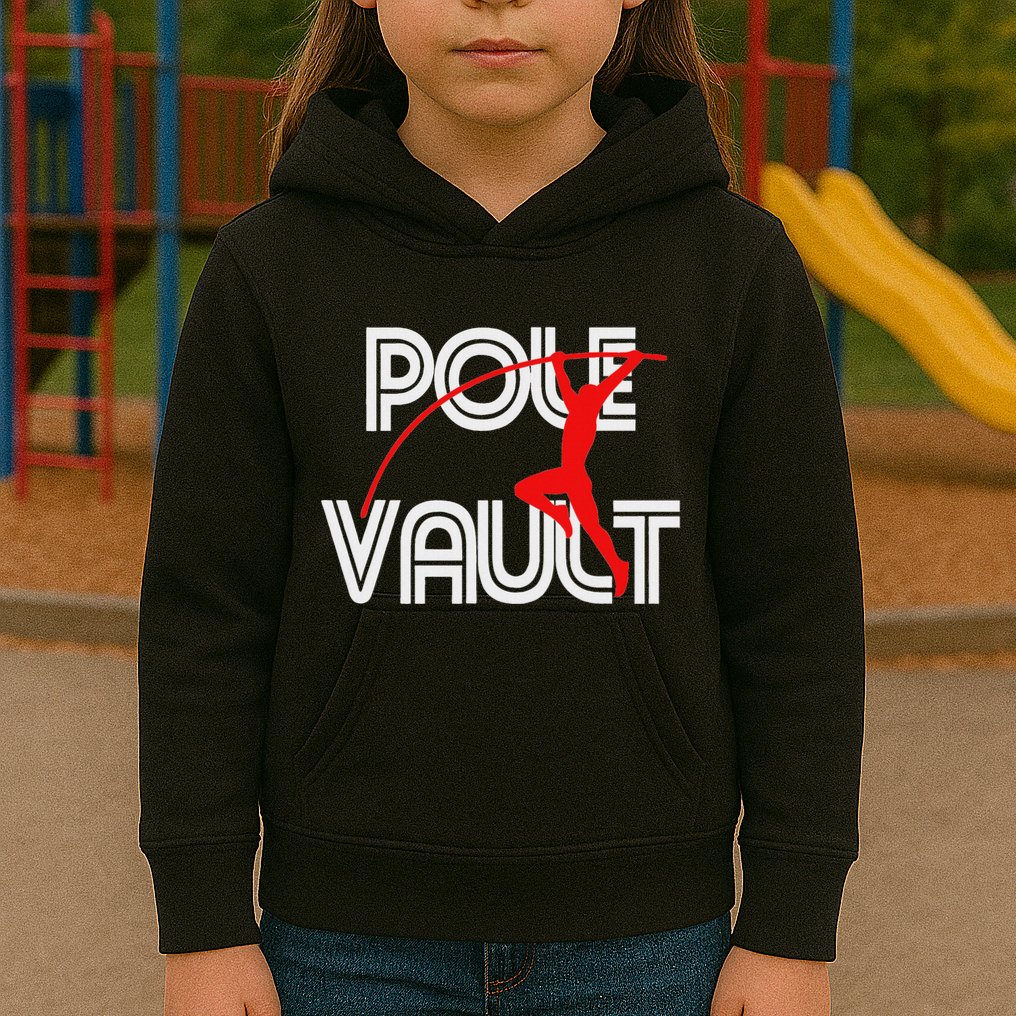 Pole Vault Fun Pole Vaulting Apparel For Vaulters Kids Hoodie