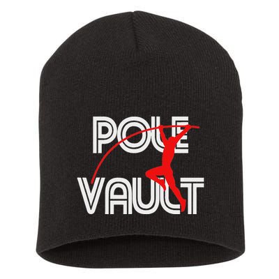 Pole Vault Fun Pole Vaulting Apparel For Vaulters Short Acrylic Beanie