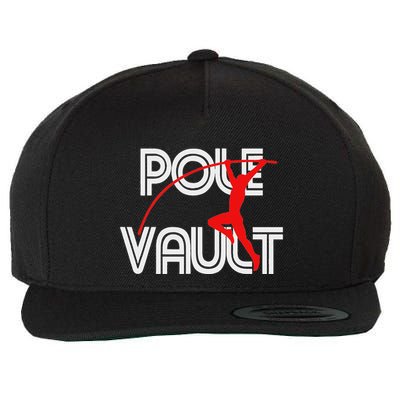 Pole Vault Fun Pole Vaulting Apparel For Vaulters Wool Snapback Cap