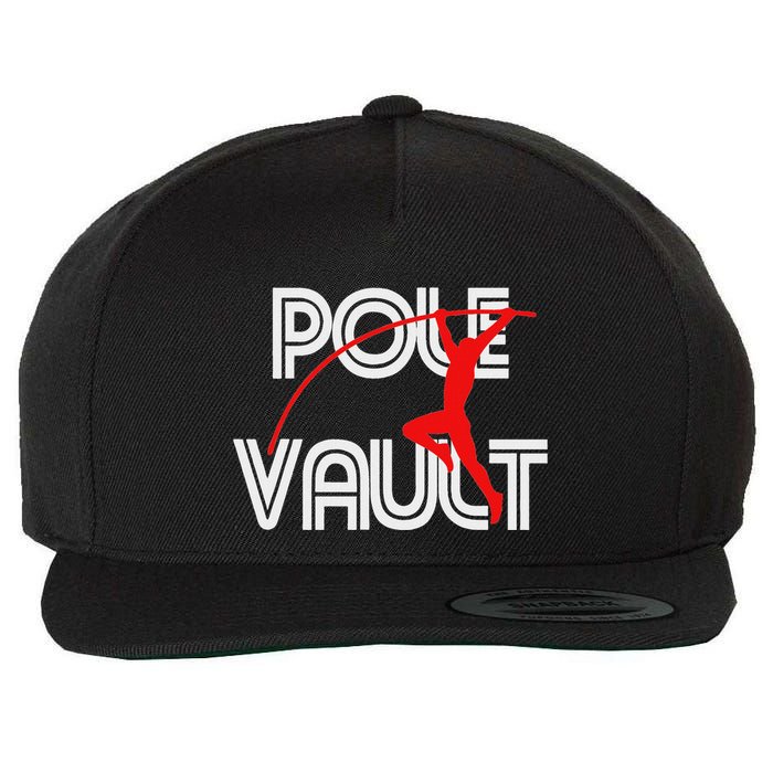 Pole Vault Fun Pole Vaulting Apparel For Vaulters Wool Snapback Cap