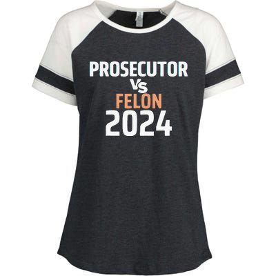 Prosecutor Vs Felon 2024 Enza Ladies Jersey Colorblock Tee