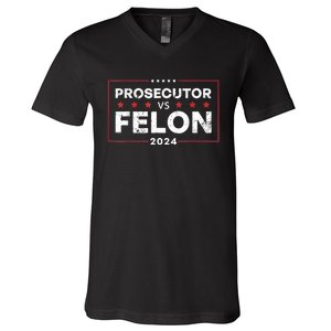 Prosecutor Vs Felon 2024 V-Neck T-Shirt