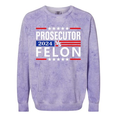 Prosecutor Vs Felon Prosecutor Vs Felon 2024 Colorblast Crewneck Sweatshirt