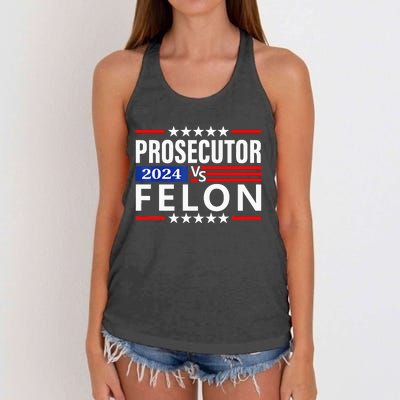 Prosecutor Vs Felon Prosecutor Vs Felon 2024 Women's Knotted Racerback Tank