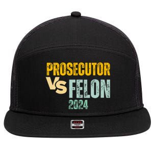 Prosecutor Vs Felon 2024 7 Panel Mesh Trucker Snapback Hat