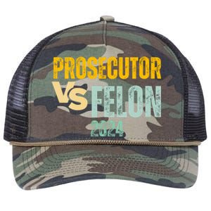 Prosecutor Vs Felon 2024 Retro Rope Trucker Hat Cap