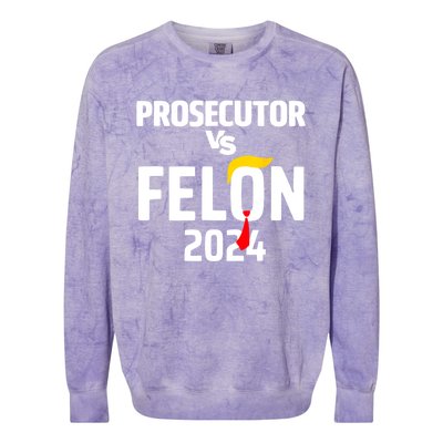 Prosecutor Vs Felon 2024 Colorblast Crewneck Sweatshirt