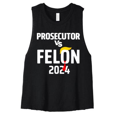 Prosecutor Vs Felon 2024 Women's Racerback Cropped Tank