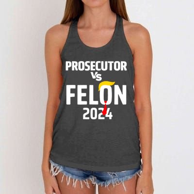 Prosecutor Vs Felon 2024 Women's Knotted Racerback Tank