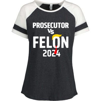 Prosecutor Vs Felon 2024 Enza Ladies Jersey Colorblock Tee