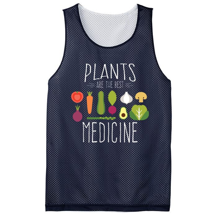 Plants Vegan Funny Vegetables Are Medicine Vegetarian Gifts Mesh Reversible Basketball Jersey Tank