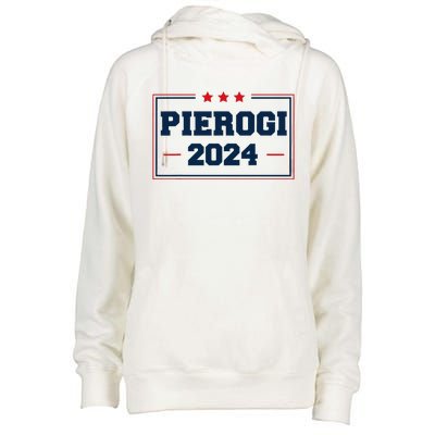 Pierogi Vote For Polish Food In 2024 Womens Funnel Neck Pullover Hood