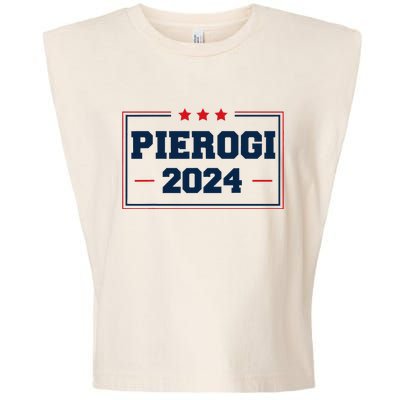 Pierogi Vote For Polish Food In 2024 Garment-Dyed Women's Muscle Tee