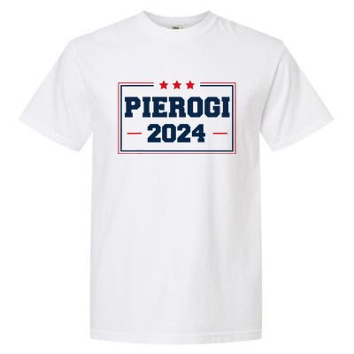 Pierogi Vote For Polish Food In 2024 Garment-Dyed Heavyweight T-Shirt