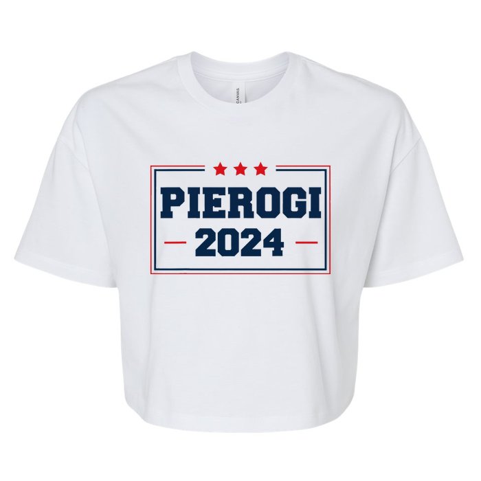 Pierogi Vote For Polish Food In 2024 Bella+Canvas Jersey Crop Tee