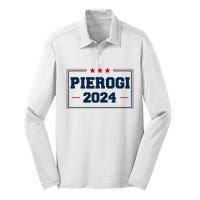 Pierogi Vote For Polish Food In 2024 Silk Touch Performance Long Sleeve Polo