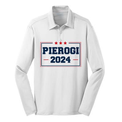 Pierogi Vote For Polish Food In 2024 Silk Touch Performance Long Sleeve Polo