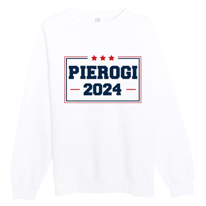 Pierogi Vote For Polish Food In 2024 Premium Crewneck Sweatshirt