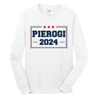 Pierogi Vote For Polish Food In 2024 Tall Long Sleeve T-Shirt