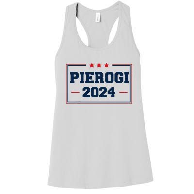 Pierogi Vote For Polish Food In 2024 Women's Racerback Tank