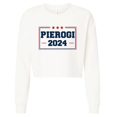 Pierogi Vote For Polish Food In 2024 Cropped Pullover Crew