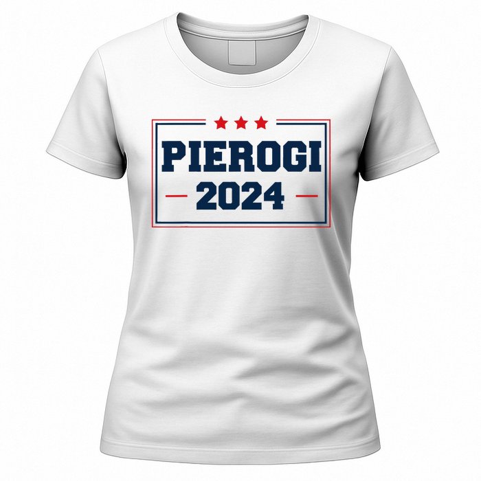 Pierogi Vote For Polish Food In 2024 Women's T-Shirt