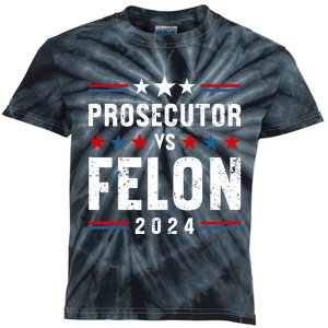 Prosecutor Vs Felon 2024 Funny Voting Election 2024 Usa Kids Tie-Dye T-Shirt