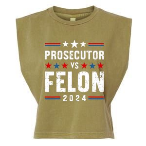 Prosecutor Vs Felon 2024 Funny Voting Election 2024 Usa Garment-Dyed Women's Muscle Tee