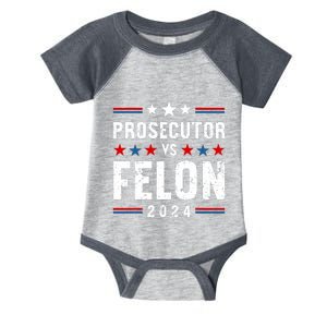 Prosecutor Vs Felon 2024 Funny Voting Election 2024 Usa Infant Baby Jersey Bodysuit