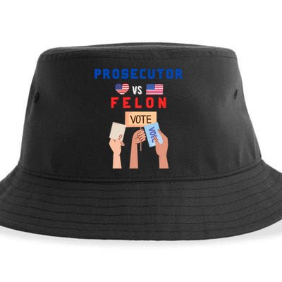 Prosecutor Vs Felon Vote Sustainable Bucket Hat