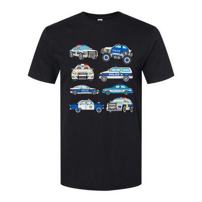 Police Vehicles For S Men Women Cop Cars Softstyle® CVC T-Shirt