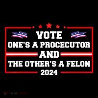 Prosecutor Versus Felon Voter Funny Political Wool Snapback Cap