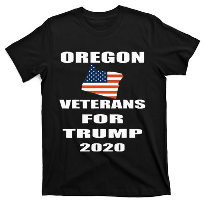 Patriotic Veterans For Trump 2020 Oregon T-Shirt