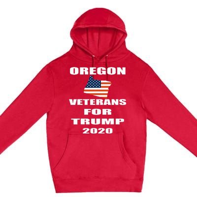 Patriotic Veterans For Trump 2020 Oregon Premium Pullover Hoodie