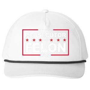 Prosecutor Vs Felon 2024 Election Pro Trump Snapback Five-Panel Rope Hat