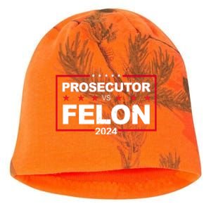 Prosecutor Vs Felon 2024 Election Pro Trump Kati - Camo Knit Beanie