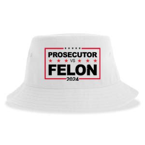 Prosecutor Vs Felon 2024 Election Pro Trump Sustainable Bucket Hat