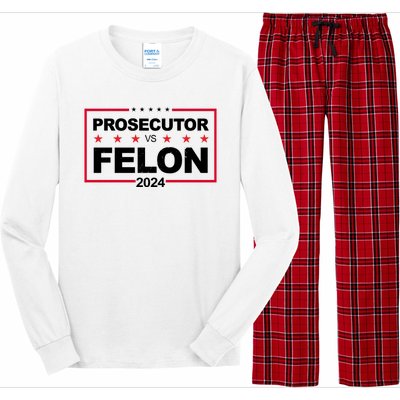 Prosecutor Vs Felon 2024 Election Pro Trump Long Sleeve Pajama Set