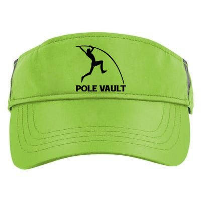 Pole Vaulter Funny Gift Adult Drive Performance Visor