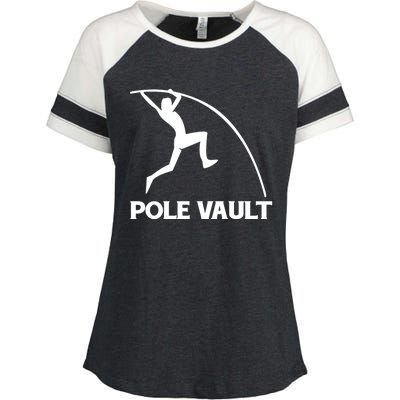 Pole Vaulter Funny Gift Enza Ladies Jersey Colorblock Tee