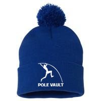 Pole Vaulter Funny Gift Pom Pom 12in Knit Beanie