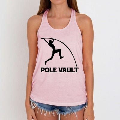 Pole Vaulter Funny Gift Women's Knotted Racerback Tank