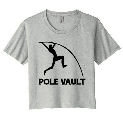 Pole Vaulter Funny Gift Women's Crop Top Tee